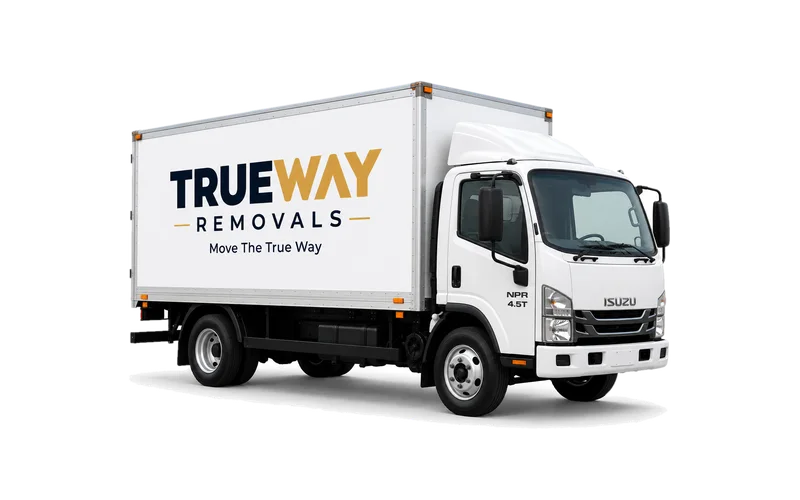 TrueWay Removals 4.5 tonne Isuzu NPR removal truck